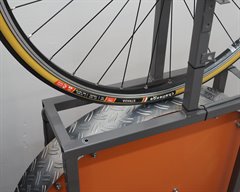 Challenge Strada Pro Challenge Strada Pro road bike tire on a rolling resistance test machine