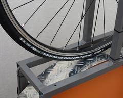Vittoria Rubino Pro Control Vittoria Rubino Pro Control road bike tire on a rolling resistance test machine